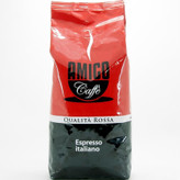 دانه قهوه Amico Rosso قرمز مناسب اسپرسو قوی با عطر و طعم ماندگار