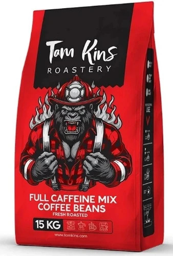 خریددانه قهوه Tam Kins Hero قرمز 15 کیلویی مناسب کافیشاپها و مصرف عمده با کیفیت پایدار